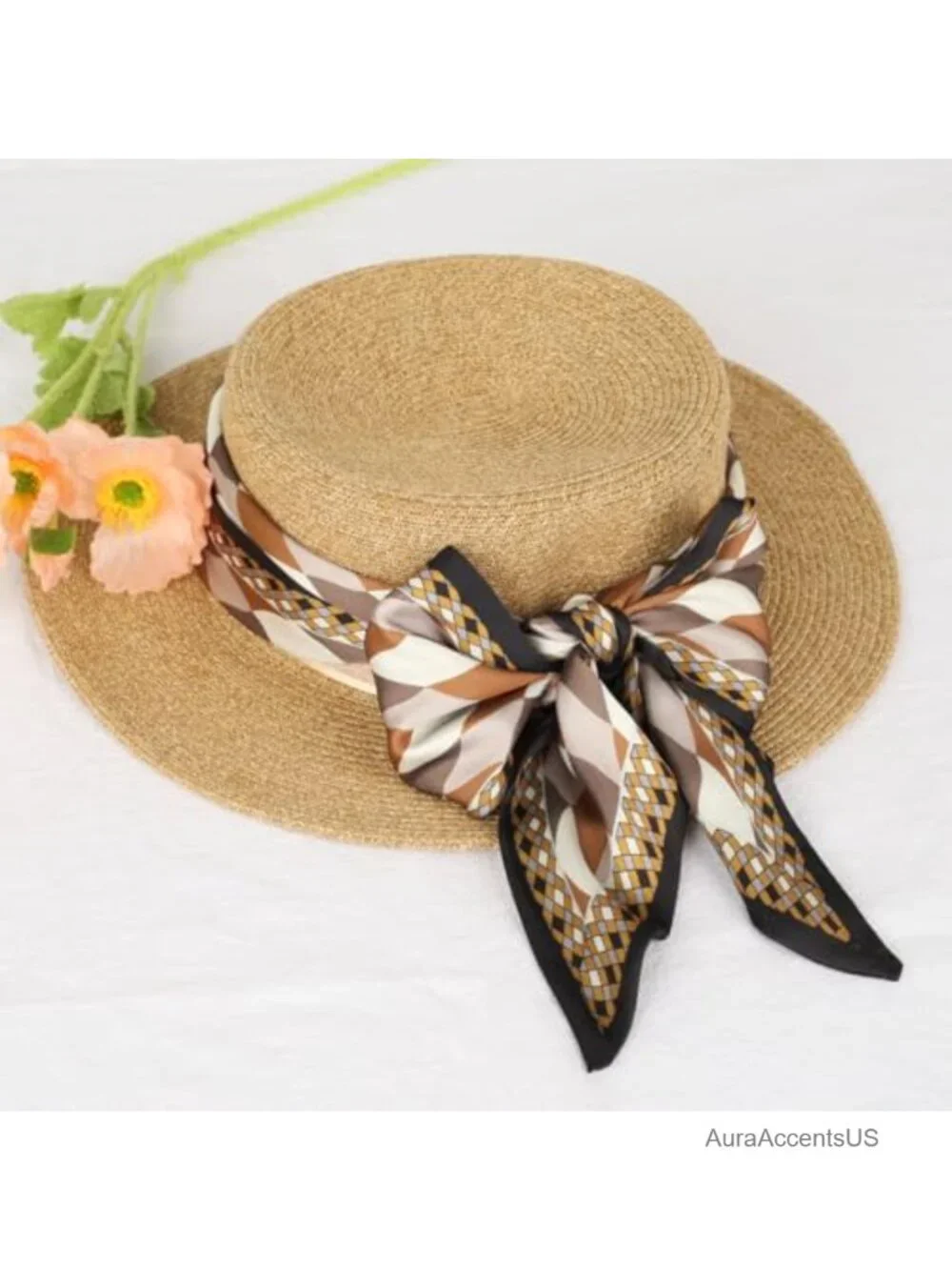 Satin Polyester Square Fashion Scarf for Neck Hair Bag Head Wrap